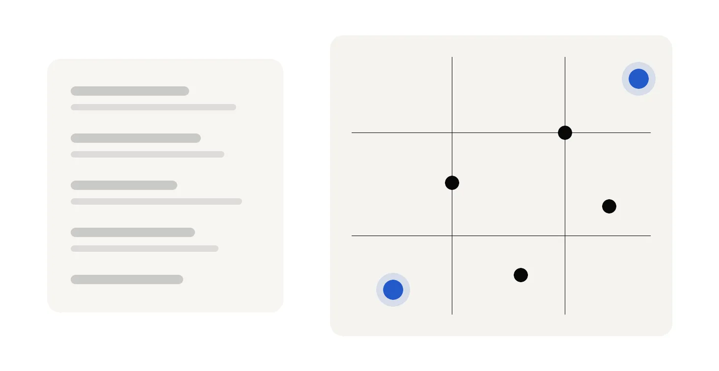 A catalog list fading behind a city map dotted with artworks and a walking route.