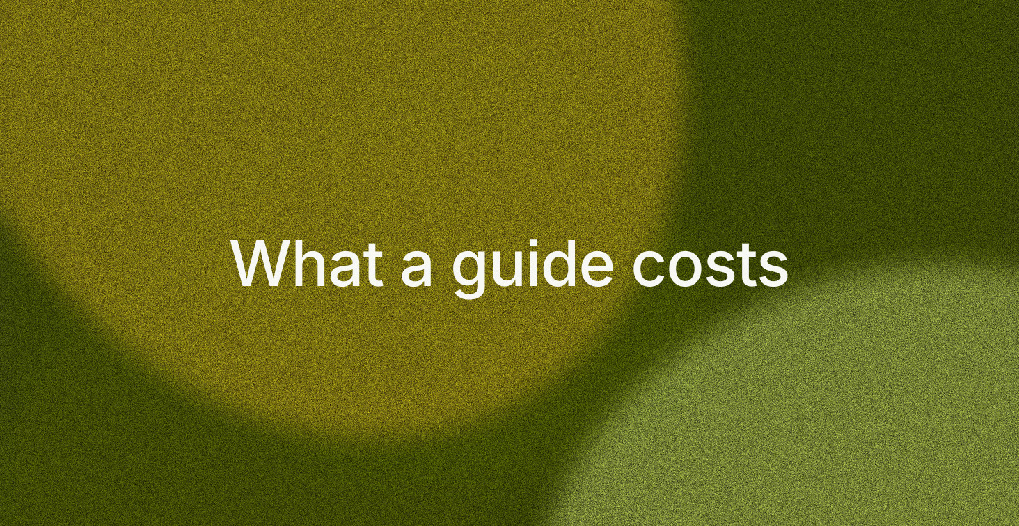 What a guide costs